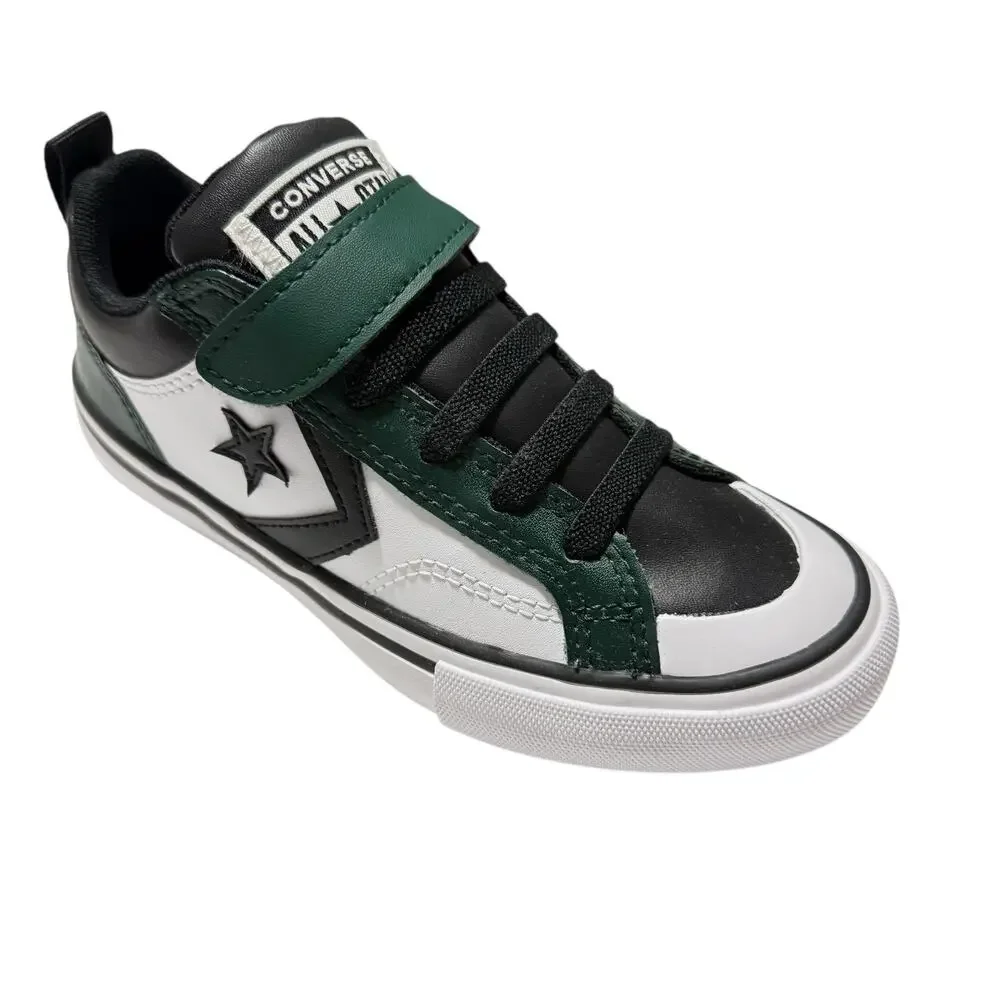 Converse Pro Blaze Low Top Shoe Green and Black/White Kids Size /13